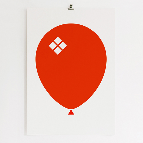 Red Ballong Poster