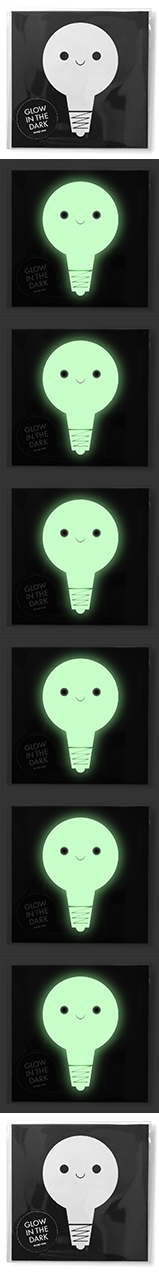 Glow in the dark Card - Lampa